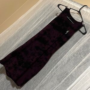 Empyre lisbet purple tie dye cut out dress